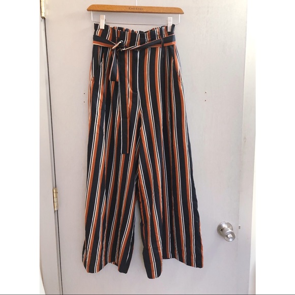 MINKPINK MPC | Illusions Paper Bag Striped Pants - Picture 2 of 6